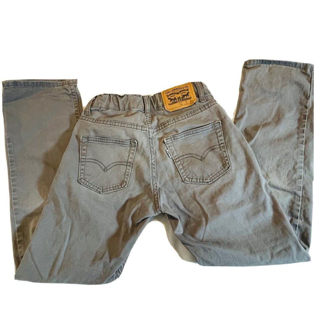 LEVI'S 514 Straight Leg Gray Denim Jeans Boy's Size 10 Reg W25 x L25 - Picture 5 of 11